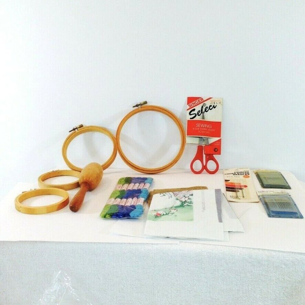 Embroidery Cross Stitch Tapestry Lot